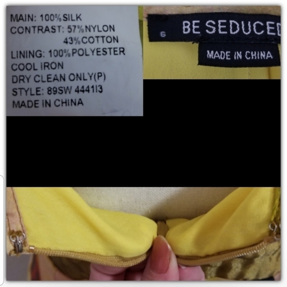 Be seduced 100% silk dress with lining - Picture 2 of 2